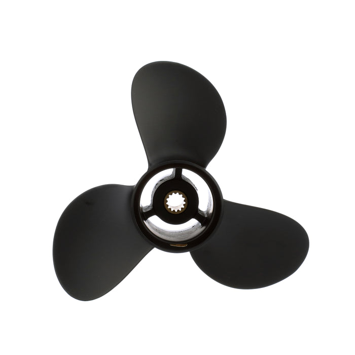 Quicksilver Black Diamond 3-Blade Aluminum Propeller, 9.3" Diameter x 10" Pitch, Right Hand Rotation