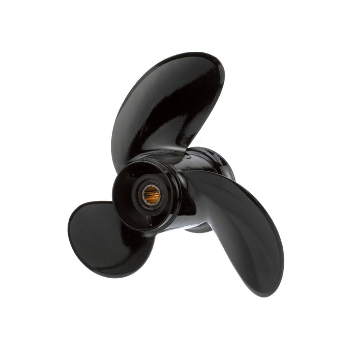 Quicksilver Black Diamond 3-Blade Aluminum Propeller, 8.7" Diameter x 5" Pitch, Right Hand Rotation