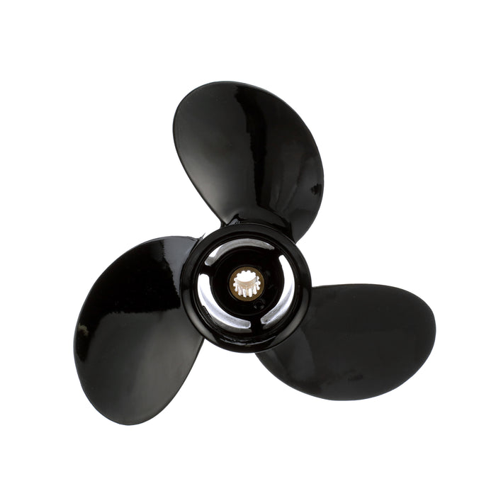 Quicksilver Black Diamond 3-Blade Aluminum Propeller, 9.25" Diameter x 9" Pitch, Right Hand Rotation