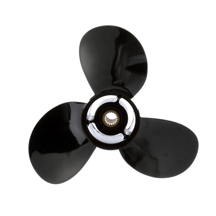 Quicksilver Black Diamond Bravo Two Propeller Black Finish, 17.75" Diameter x 21" Pitch, Right Hand Rotation