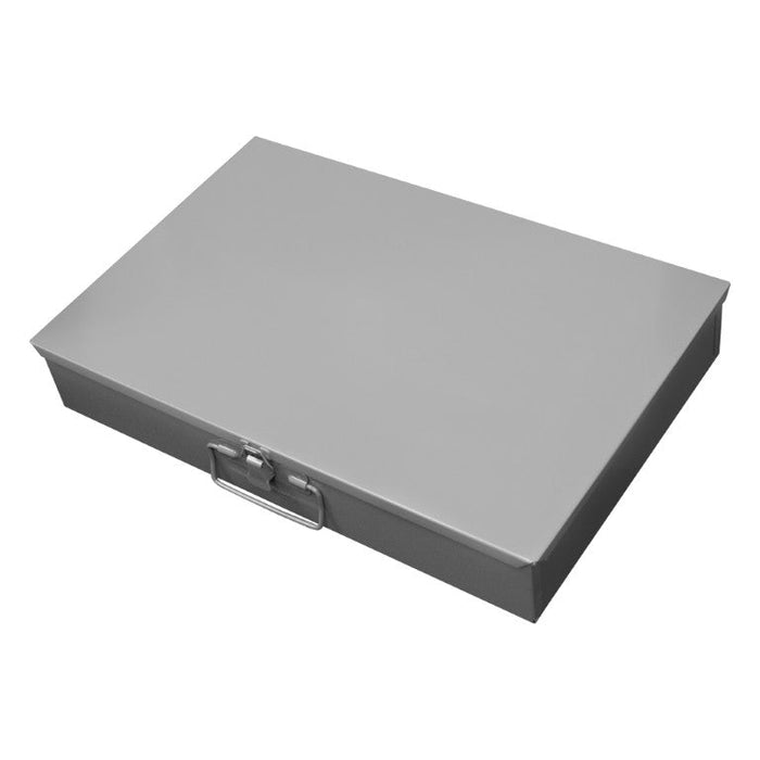107-95 Large, Steel, Compartment Box, 32 Compartments, Gray