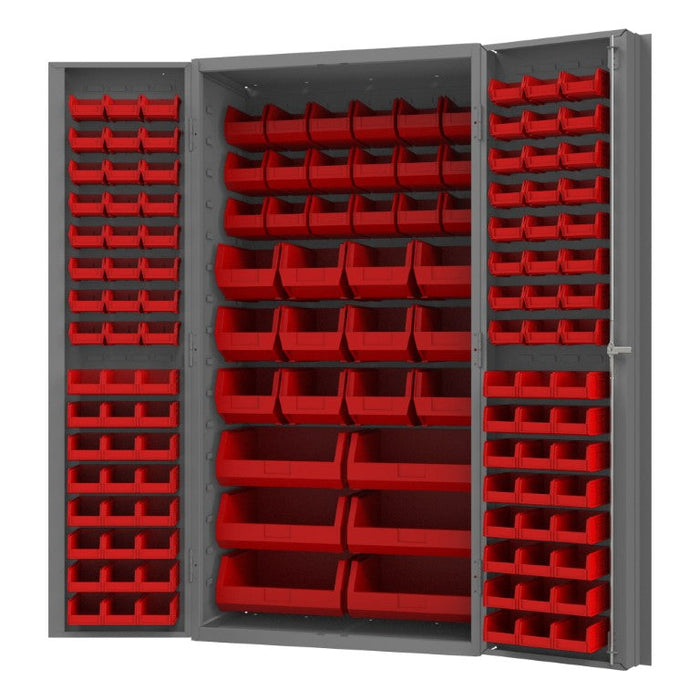 DC-BDLP-132-1795 Cabinet, 132 Red Bins
