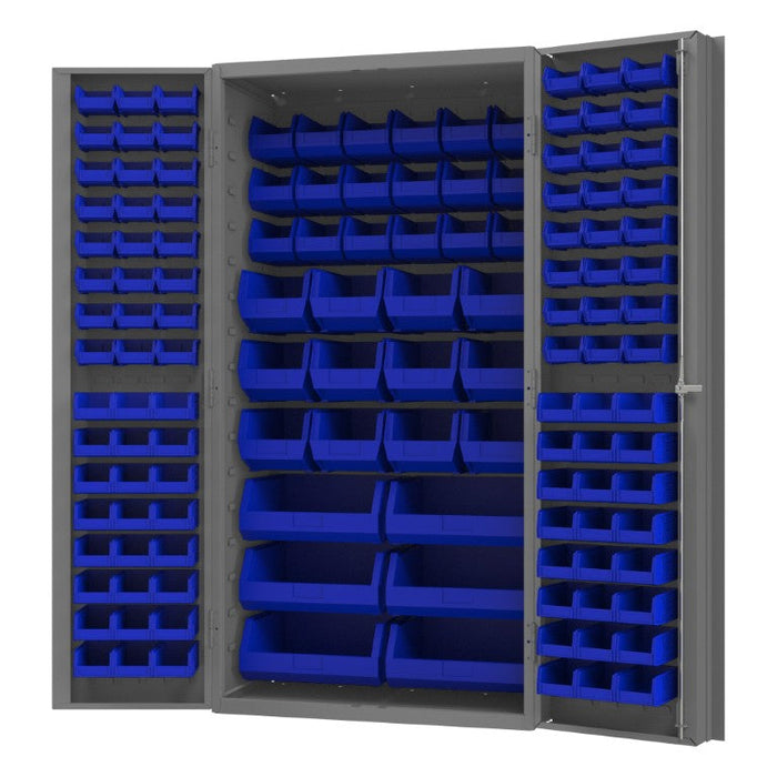 DC-BDLP-132-5295 Cabinet, 132 Blue Bins