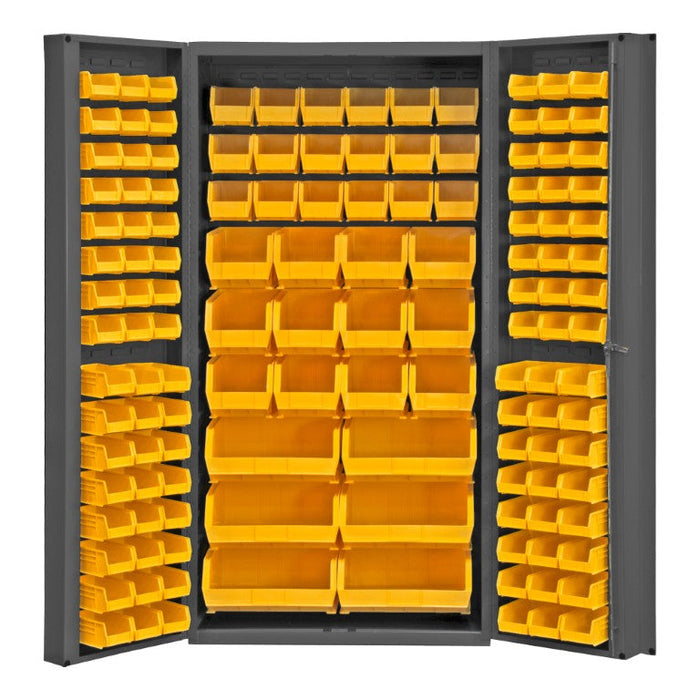 DC-BDLP-132-95 Cabinet, 132 Yellow Bins