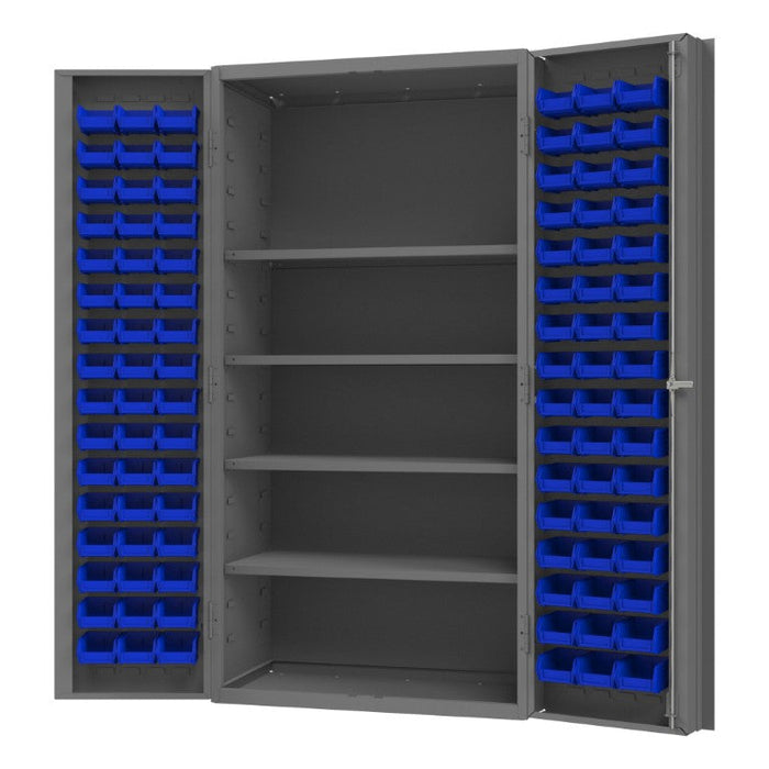 DC-DLP-96-4S-5295 Cabinet, 4 Shelves, 96 Blue Bins