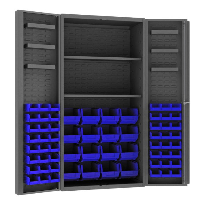 DC36-642S6DS-5295 Cabinet, 2 Shelves, 64 Blue Bins