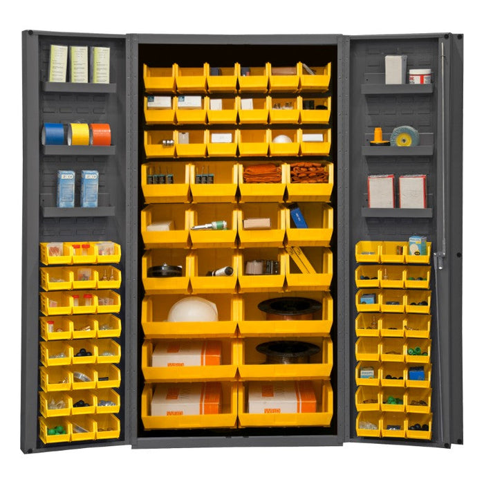 DC36-78-6DS-95 Cabinet, 84 Yellow Bins, 6 Door Shelves