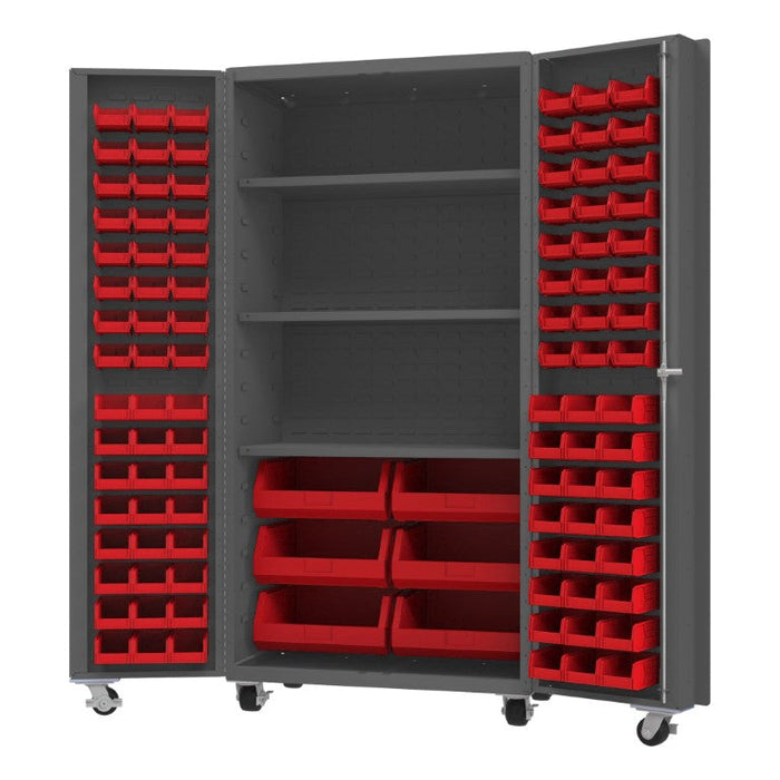 DCM36-BDLP-102-3S-1795 Mobile Cabinet, 102 Bins, 3 shelves