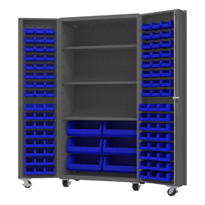 DCM36-BDLP-102-3S-5295 Mobile Cabinet, 102 Bins, 3 shelves