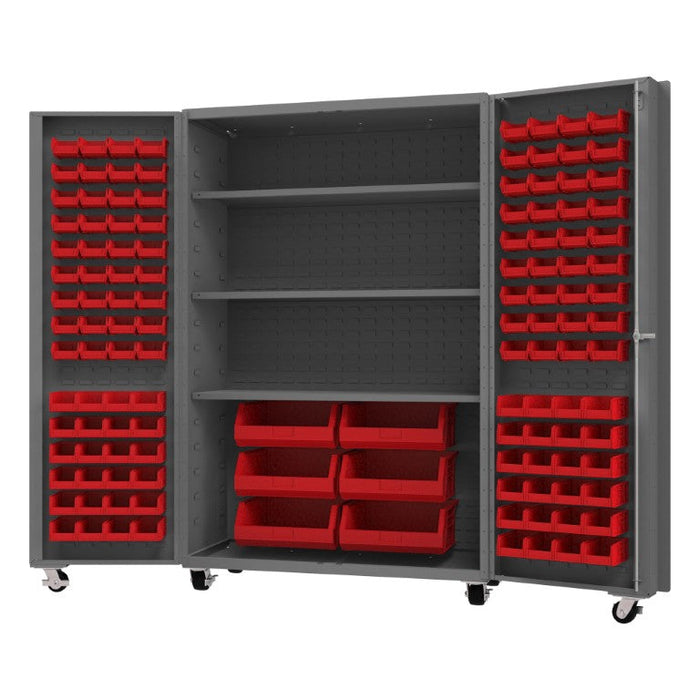 DCM48-BDLP-126-3S-1795 Mobile Cabinet, 126 Bins, 3 shelves