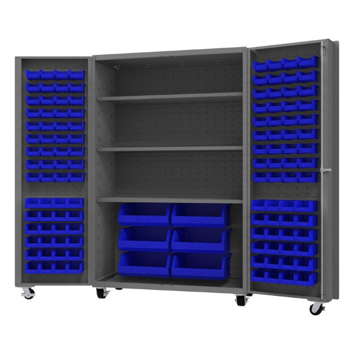 DCM48-BDLP-126-3S-5295 Mobile Cabinet, 126 Bins, 3 shelves
