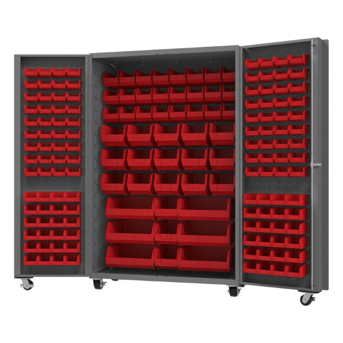 DCM48-BDLP-168-1795 Mobile Bin Cabinet, 168 Bins