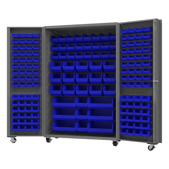 DCM48-BDLP-168-5295 Mobile Bin Cabinet, 168 Bins