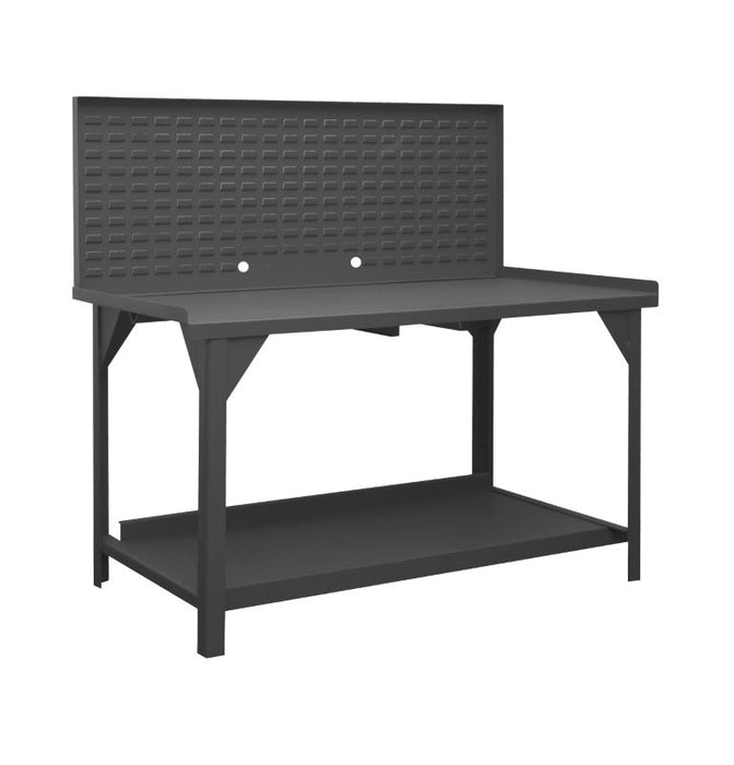 DWB-3072-BE-LP-95 Workbench, Louvered Panel, 72 x 30