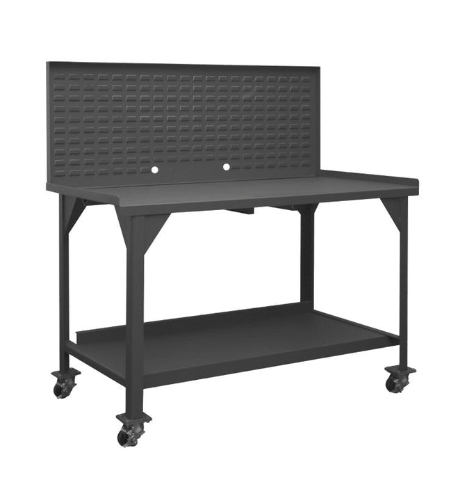 DWBM-3060-BE-LP-95 Mobile Workbench, Louvered Panel