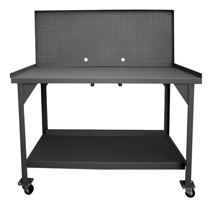 DWBM-3060-BE-PB-95 Mobile Workbench, Pegboard, 60 x 30