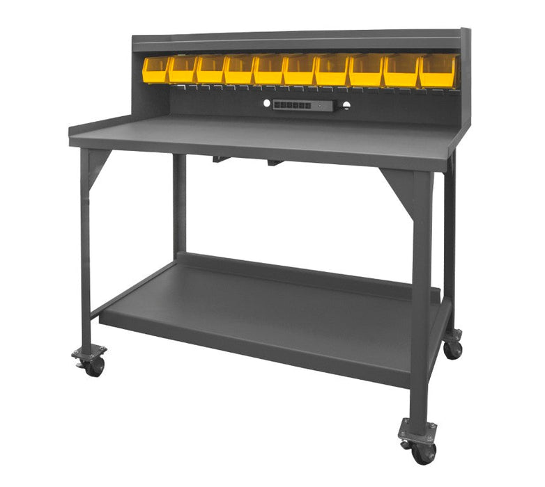 DWBM-3060-BE-RSR-95 Mobile Workbench, Riser Shelf, 60 x 30