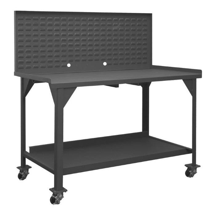 DWBM-3660-BE-LP-95 Mobile Workbench, Louvered Panel, 60x36