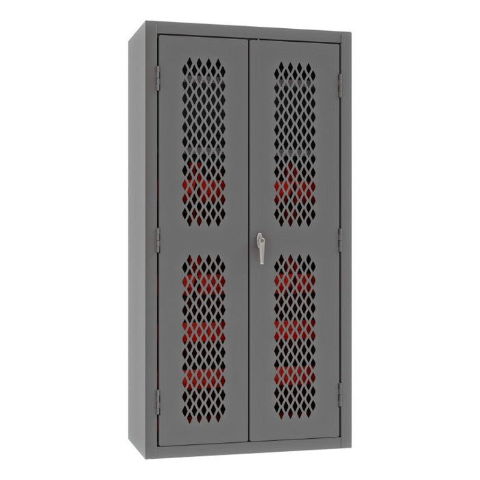 EMDC-361872-18B-2S-1795 Ventilated Cabinet, 2 Shelves, 18 Bins