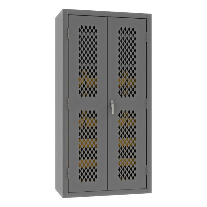 EMDC-361872-18B-2S-95 Ventilated Cabinet, 2 Shelves, 18 Bins