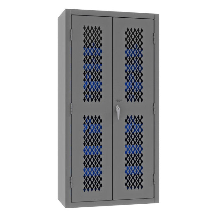 EMDC-361872-30B-5295 Ventilated Cabinet, 30 Blue Bins
