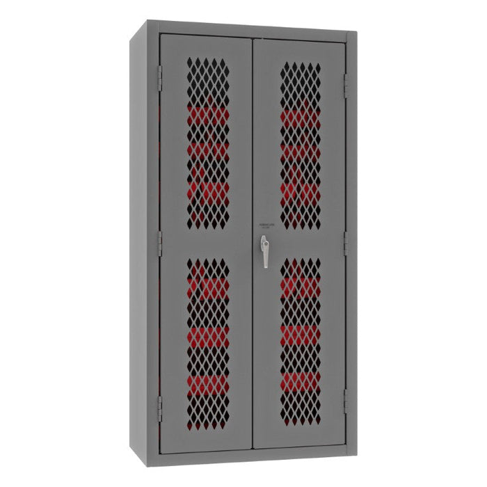 EMDC-362472-30B-1795 Ventilated Cabinet, 30 Red Bins