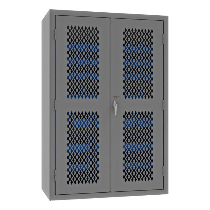 EMDC-482472-42B-5295 Ventilated Cabinet, 42 Blue Bins