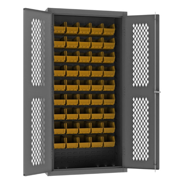 EMDC361845B95 Ventilated Cabinet, 45 Yellow Bins