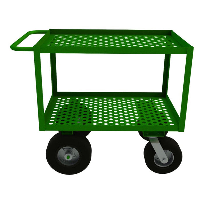 GC-2436-2-10/12PN-83T Garden Cart, 2 Perforated Shelves