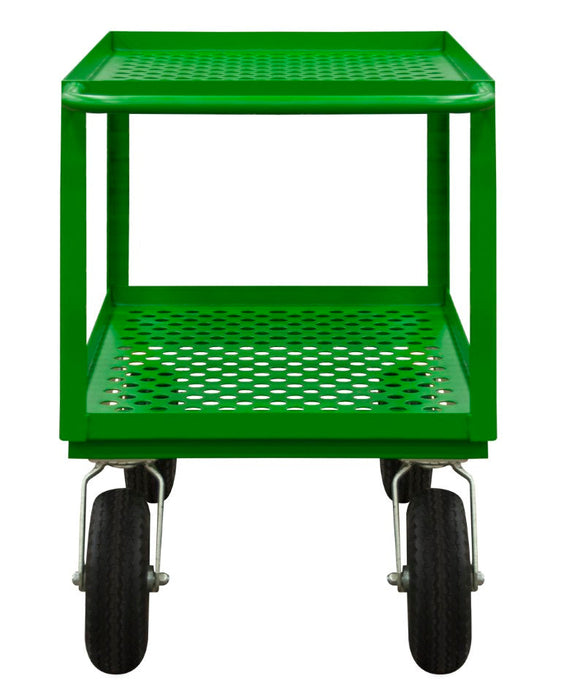 GC-2448-2-10PN-83T Garden Cart, 2 Perforated Shelves