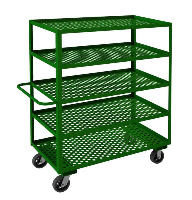 GC-2448-5-6MR-83T Garden Cart, 5 Perforated Shelves