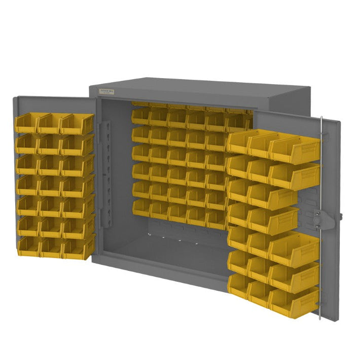 HDC-203636-96-95 Counter Top Cabinet, 96 Yellow Bins
