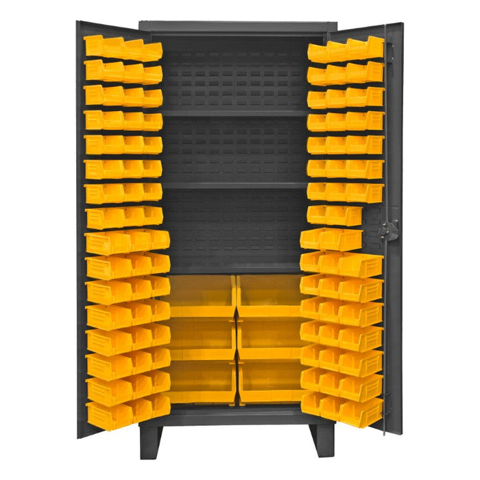 HDC36-102-3S95 Cabinet, 3 Shelves, 102 Yellow Bins