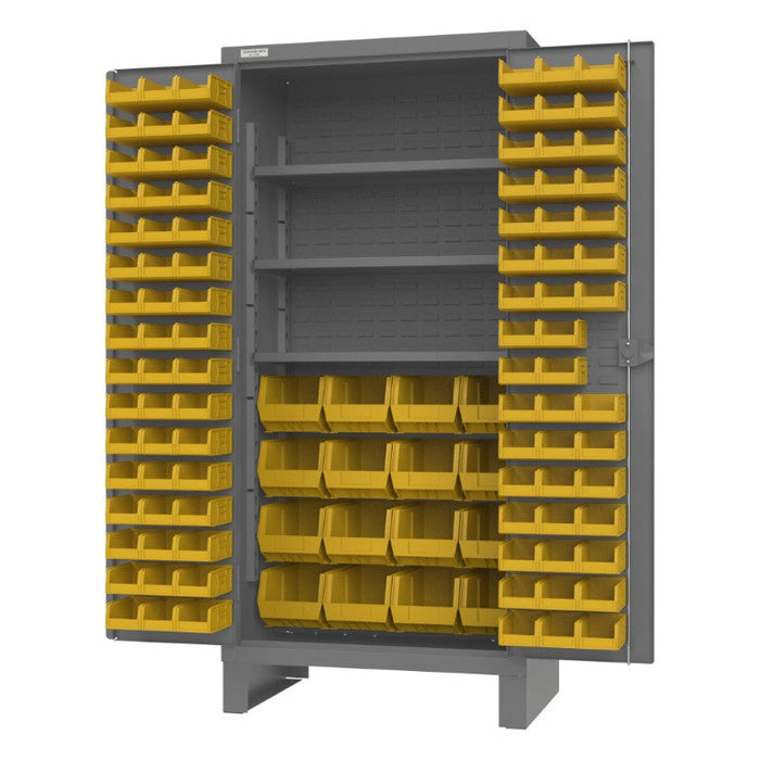 HDC36-110-3S95 Cabinet, 3 Shelves, 108 Yellow Bins