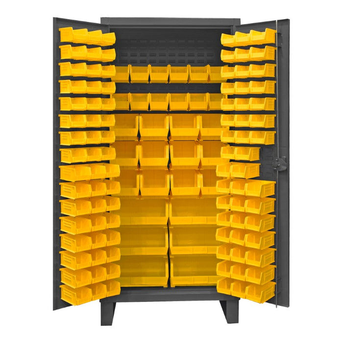 HDC36-126-95 Cabinet, 126 Yellow Bins