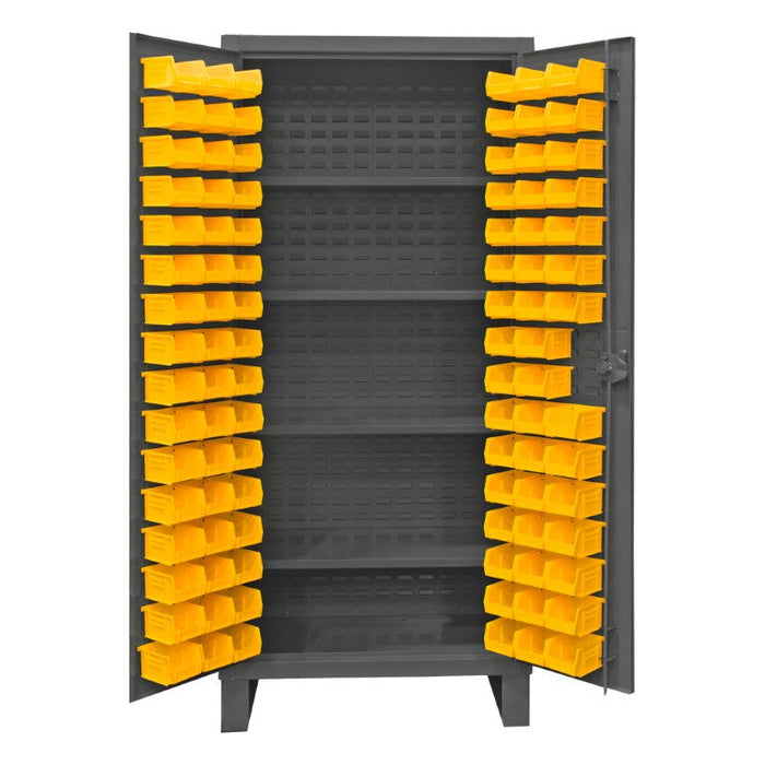 HDC36-96-4S95 Cabinet, 4 Shelves, 96 Yellow Bins