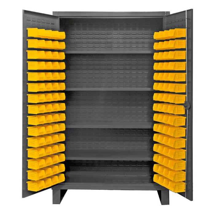 HDC48-120-4S95 Cabinet, 4 Shelves, 120 Yellow Bins
