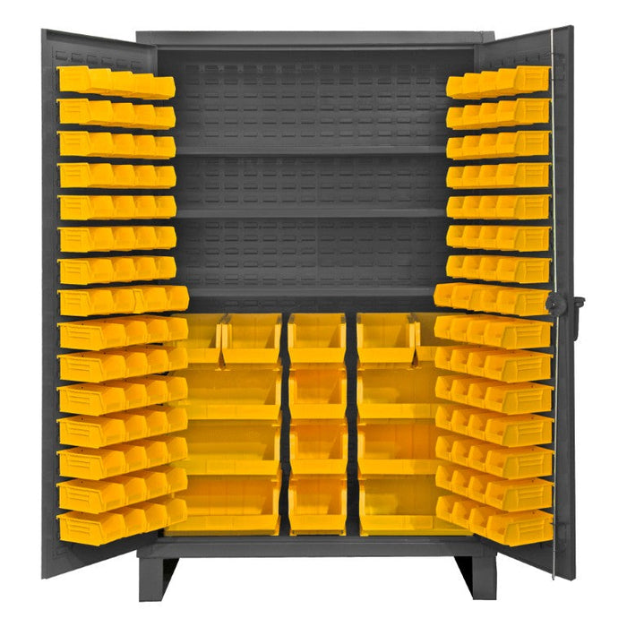 HDC48-134-3S95 Cabinet, 3 Shelves, 134 Yellow Bins