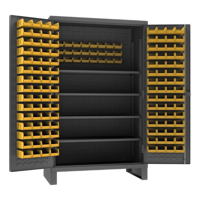 HDC48-144-4S95 Cabinet, 4 Shelves, 144 Yellow Bins