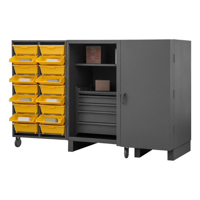 HDC60-72DC18TB5B95 Drawer Cabinet, 2 Shelves, 60 Bins