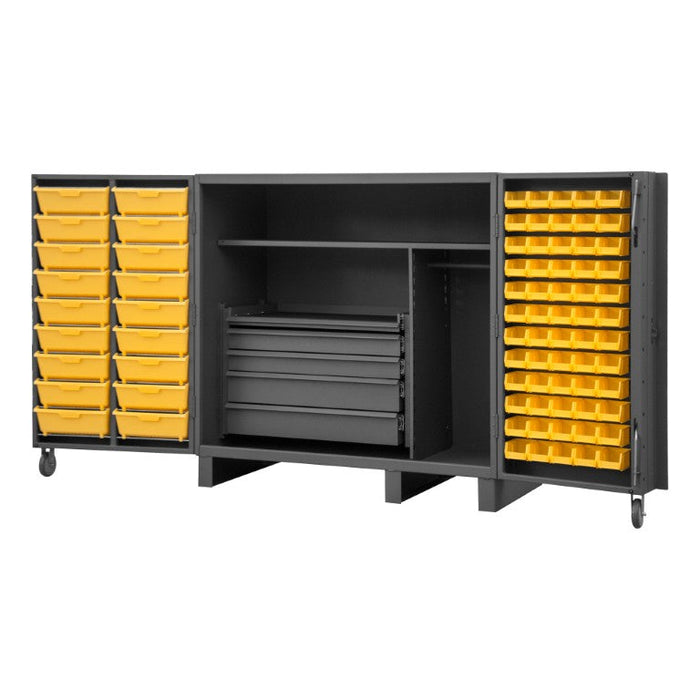 HDC60-72DC18TB5B95 Drawer Cabinet, 2 Shelves, 60 Bins
