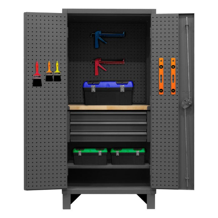 HDCDPWT243678-3M95 Pegboard Cabinet, 1 Shelf, 3 Drawers