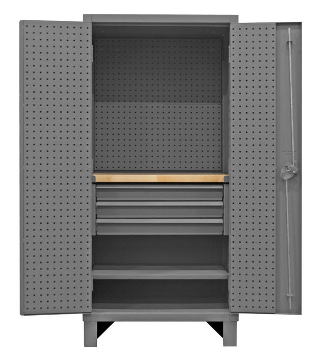 HDCDPWT243678-3M95 Pegboard Cabinet, 1 Shelf, 3 Drawers