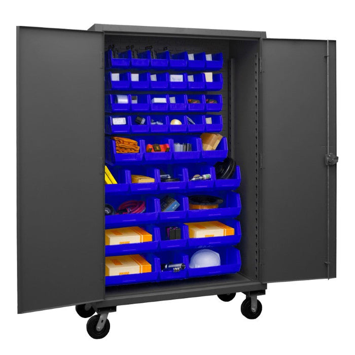 HDCM48-42-5295 Mobile Cabinet, 42 Blue Bins