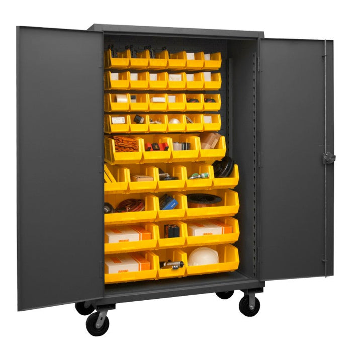 HDCM48-42-95 Mobile Cabinet, 42 Yellow Bins