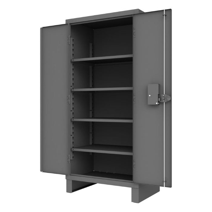 HDCPL-243678-4S-95 Access Control Cabinet, 4 Shelves, Gray