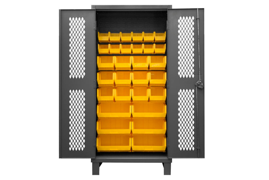 HDCV36-30B-95 Ventilated Cabinet, 30 Yellow Bins