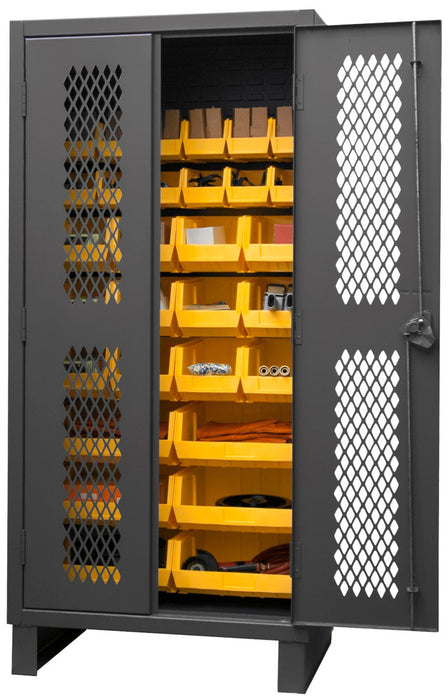 HDCV36-30B-95 Ventilated Cabinet, 30 Yellow Bins