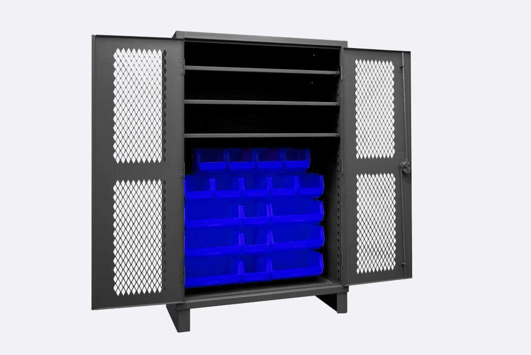 HDCV48-18B-3S5295 Ventilated Cabinet, 3 Shelves, 18 Bins