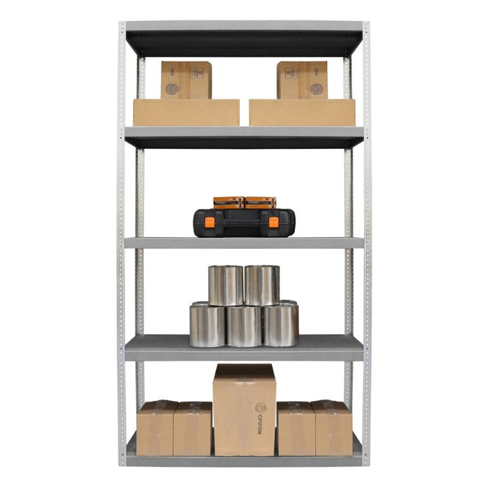 HDS-244896-95 Heavy Duty Shelving, 5 Shelves, Gray
